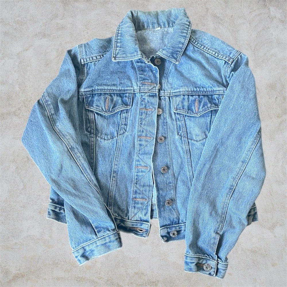 Classic Style Blue Denim Jacket